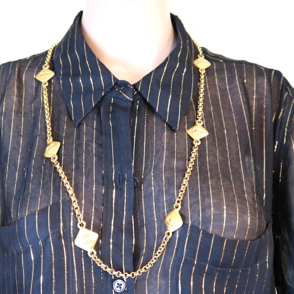 Chanel Gold Ultra Rare 6 Motif Cc Charms Long Necklace - Picture 10 of 12